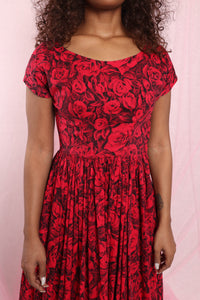 ❤️ 50s Rose Garden Dress