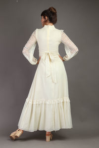 Cream Lace Victorian Dress