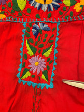 70s Red Oaxacan Dress