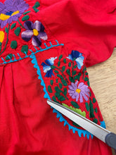 70s Red Oaxacan Dress