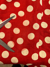 80s Polka Dot Linen Dress