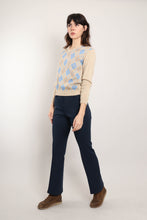 70s Textured Blue Pants
