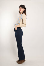 70s Textured Blue Pants