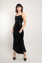 90s Black Sequined Dress