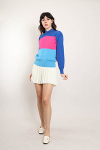 80s Color Block Sweater