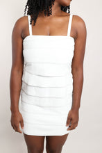 90s Tiered Leather Dress