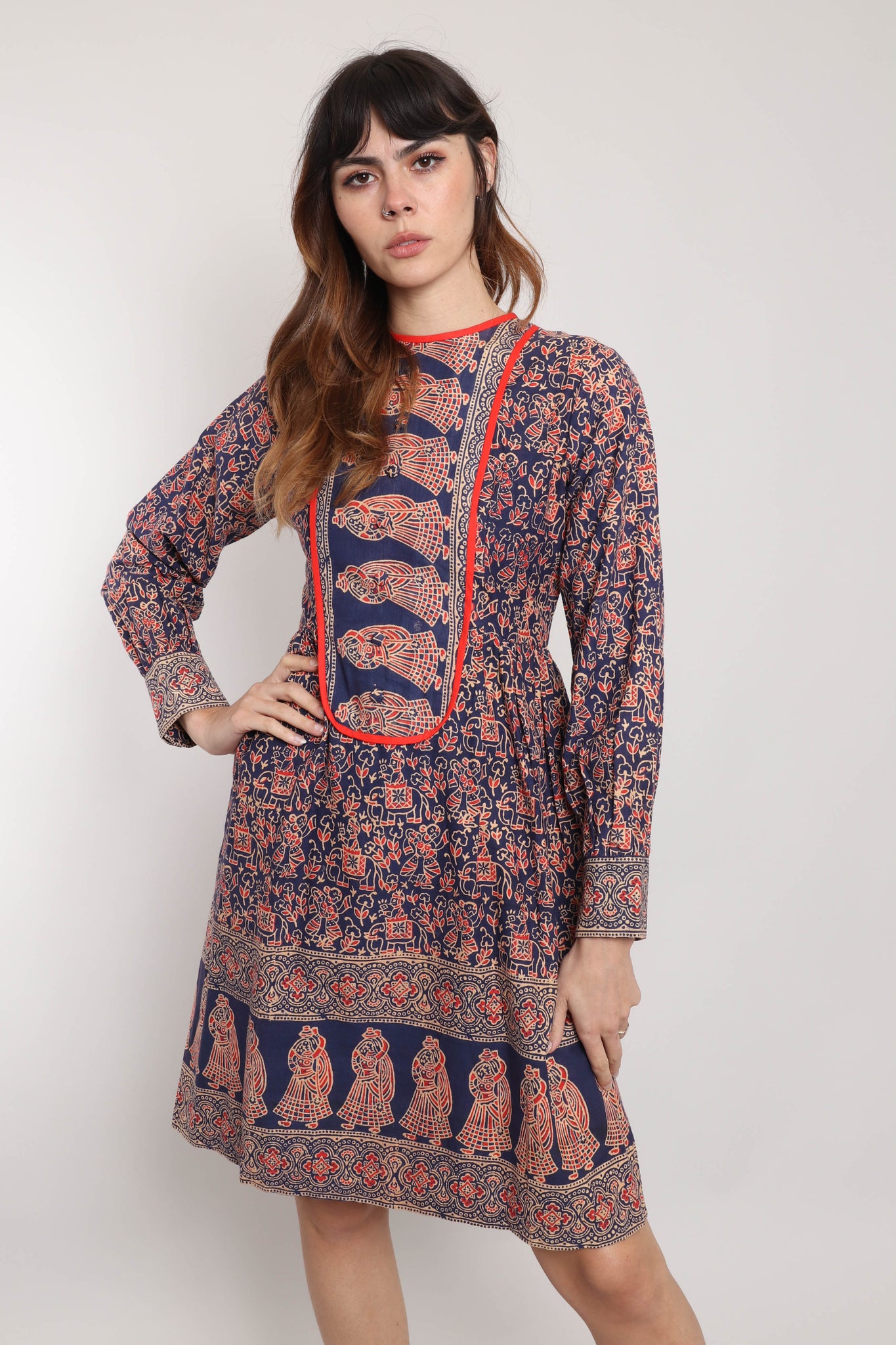70s Batik Cotton Dress – Luxie Vintage