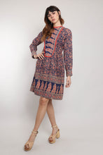 70s Batik Cotton Dress