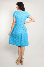 80s Blue Dirndl Dress