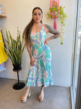 80s Hawaiian Mermaid Dress