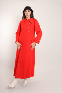 80s Vivid Wool Peacoat