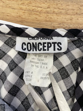 90s Gingham Floral Skirt