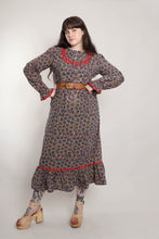 70s Floral Prairie Dress