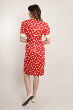 80s Polka Dot Linen Dress