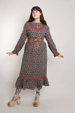 70s Floral Prairie Dress