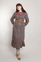 70s Floral Prairie Dress