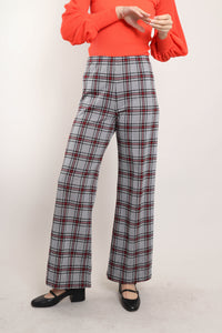 70s Plaid Bell Bottoms