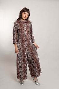 60s Leopard Jumpsuit