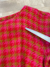 60s Pink Houndstooth Dress