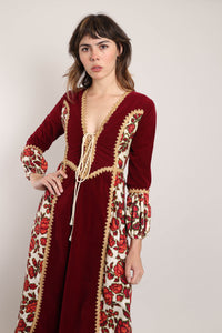 70s Gunne Sax Velvet Dress