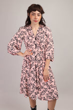 40s Pink Novelty Print Dress