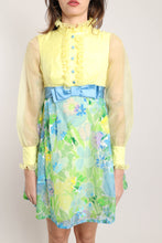 70s Spring Chiffon Dress