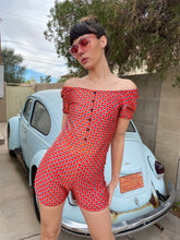 70s Mod Floral Romper