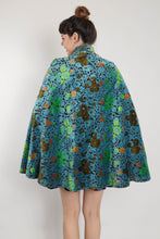 60s Floral Tapestry Cape