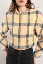 80s Plaid Mohair Jacket
