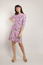 60s Purple Paisley Dress