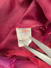 80s Maroon Chiffon Gown