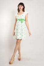 60s Textured Floral Dress