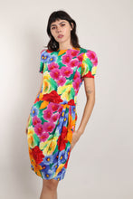 90s Silk Floral Dress