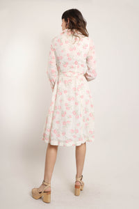 70s Pink Floral Dress