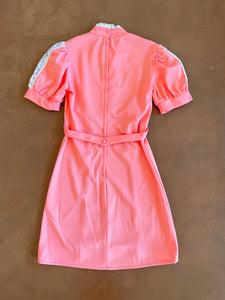 70s Princess Peach Dress XS