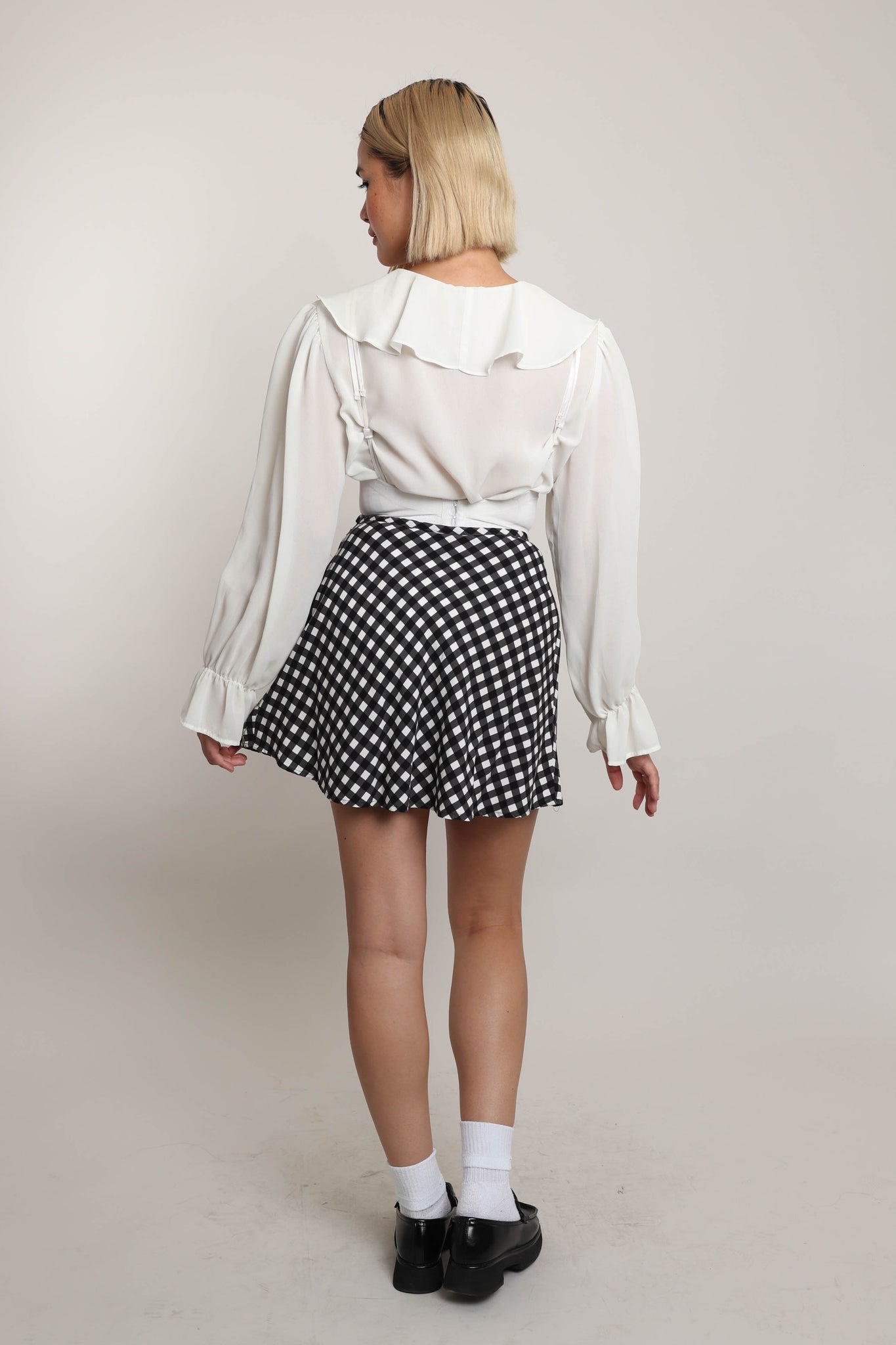 White skater skirt clearance 90s