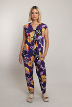 80s Abstract Floral Jumpsuit