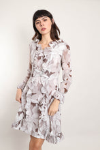 60s Floral Flutter Dress