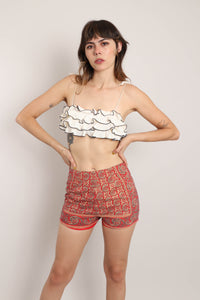 70s Paisley Cotton Shorts