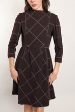 60s Brown Knit Dress