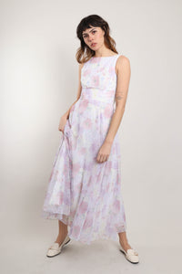 90s Jessica McClintock Chiffon Dress