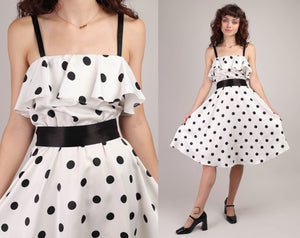 80s Polka Dot Party Dress