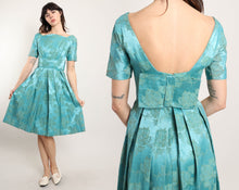 50s Brocade Party Dress
