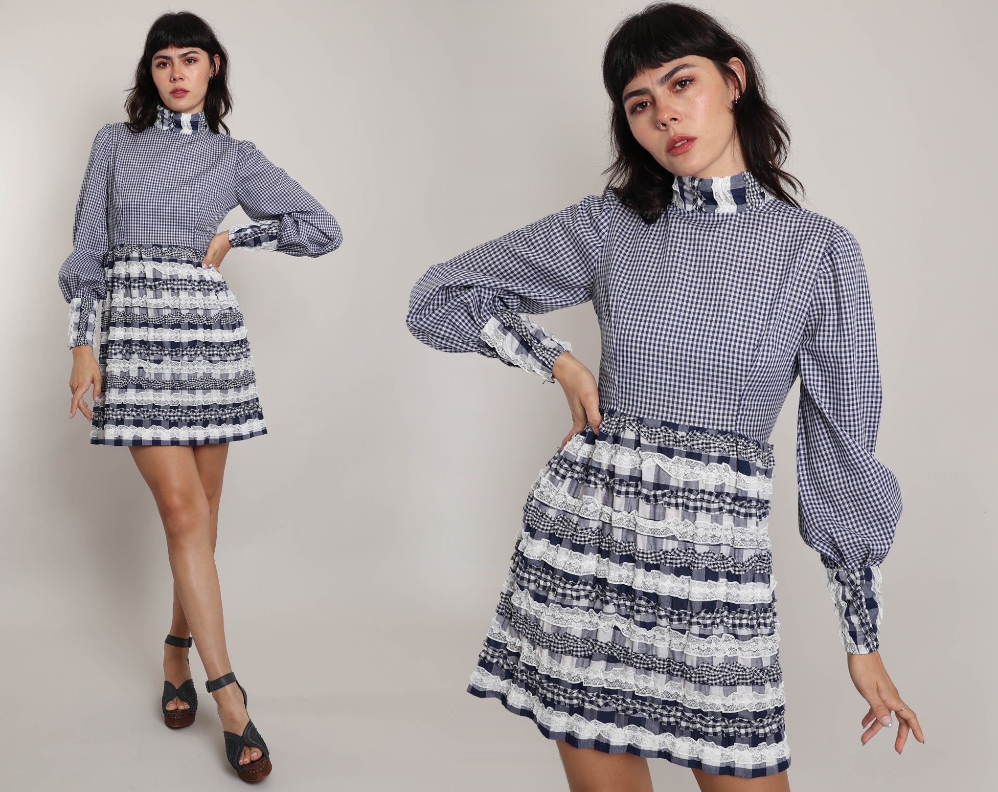 70s 2024 gingham skirt