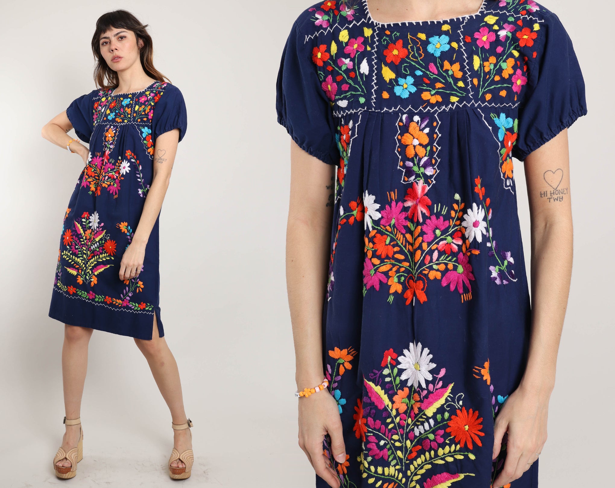 Oaxacan Embroidered Dress