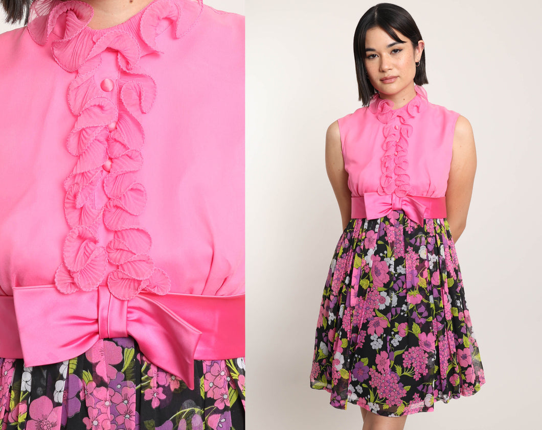 60s Chiffon Mini Dress