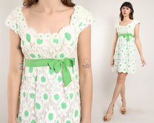 60s Textured Floral Dress