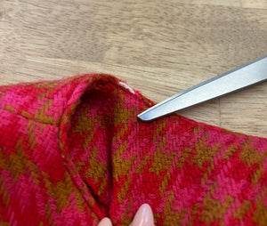 60s Pink Houndstooth Dress
