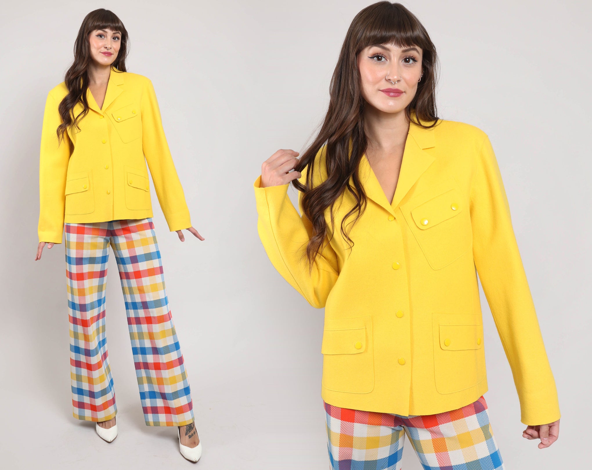 80s Sunshine Yellow Jacket – Luxie Vintage