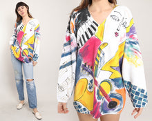 90s Abstract Jazz Sweater